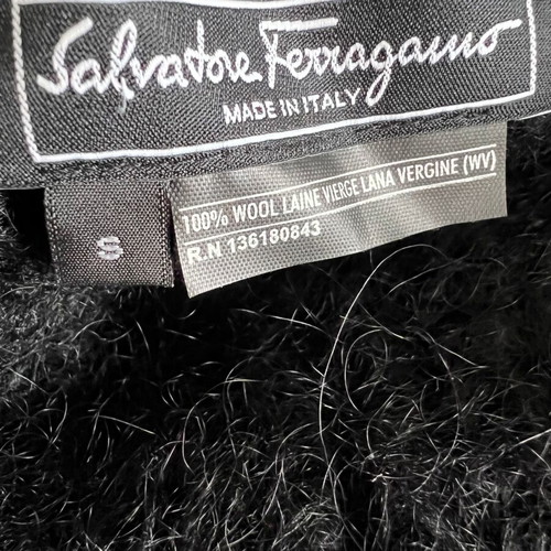Salvatore Ferragamo Wool Black Women's Sweater New, Size S