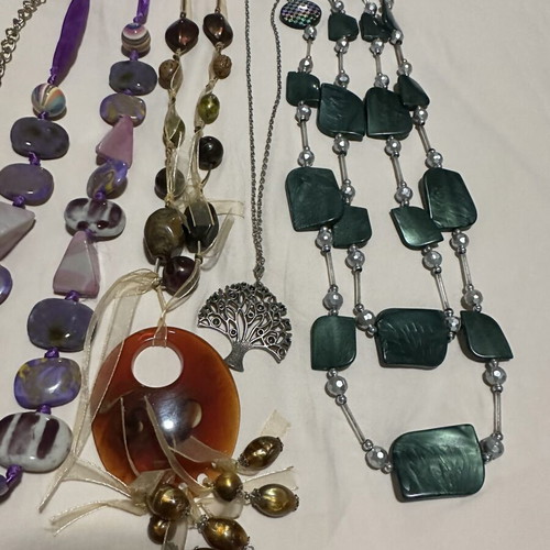 Necklaces pack of 12 various colors like new