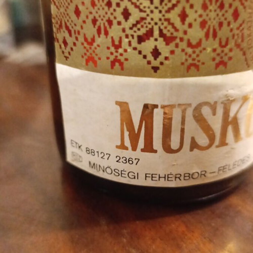 Tokaji Muskotály Vintage Hungarian Wine New