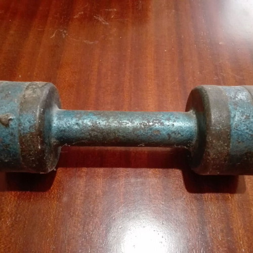 Gym dumbbell used from the 1950s
