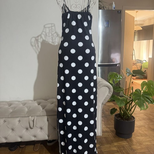 VG Styline Maxi Dress new, black and white, lace details, sizes S/M