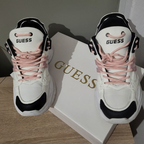 Guess sneakers size 40, like new, white and pink