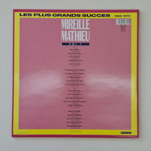 Mireille Mathieu double vinyl record like new, Pop, VOL 1 1966-70