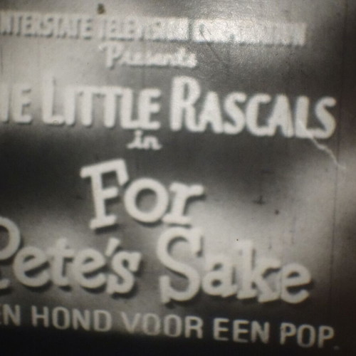 "For Pete's Sake" Little Rascals Super 8mm silent film used