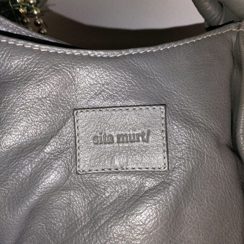 SITA MURT leather grey shoulder bag used with minor defect