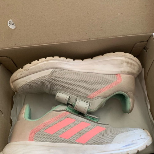 Adidas sneakers used size 29 gray and pink