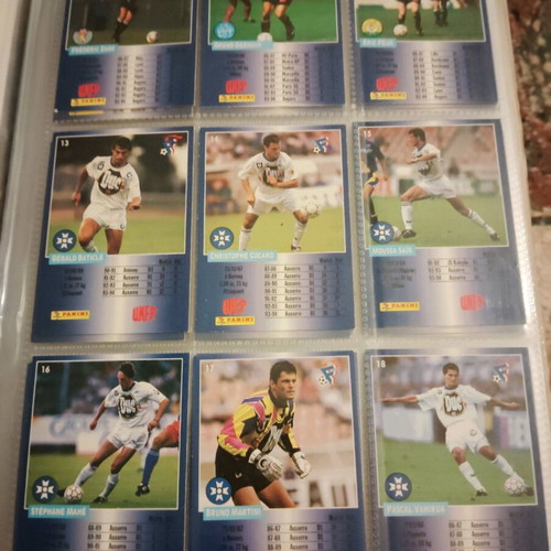 Football 1995 used, French league with collectible cards