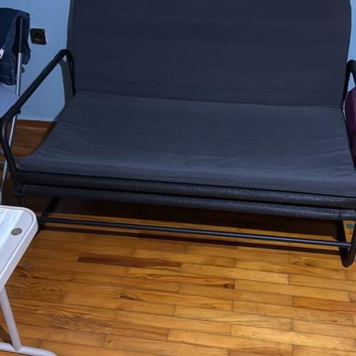 Two-seater folding sofa bed like new