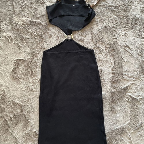 Zini dress medium, like new, black with open back