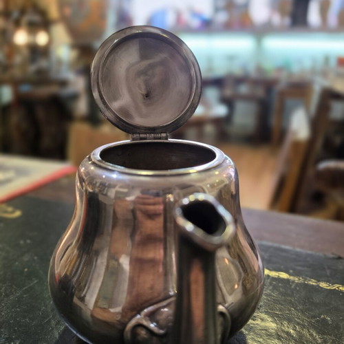 Christofle Vintage Silver Plated Teapot Art Deco used