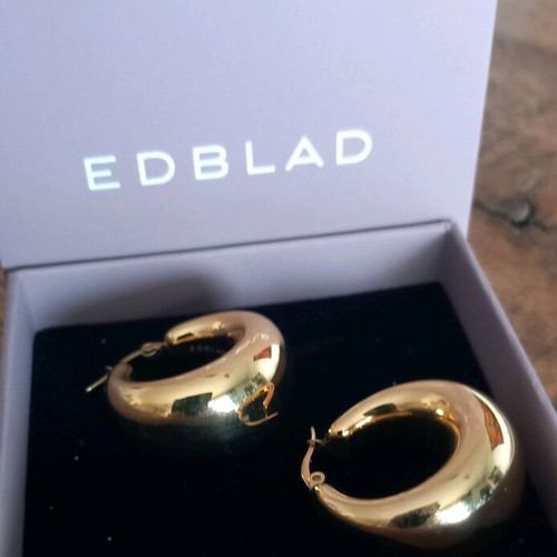 Gold plated earrings 14K new stainless steel