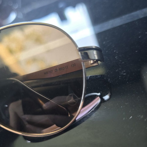 Mercedes-Benz sunglasses like new, gold frame, brown lenses