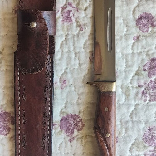 Handmade knife collection 52100 steel with leather sheaths, new