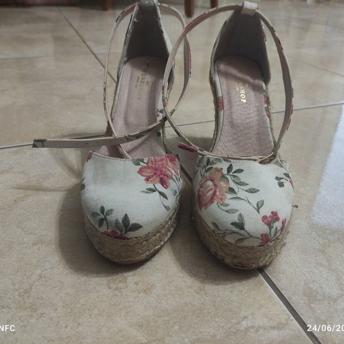 The Workshop women's summer platform espadrilles used, size 39