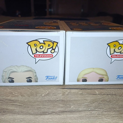 Geralt and Ciri Witcher Funko Pop figures like new