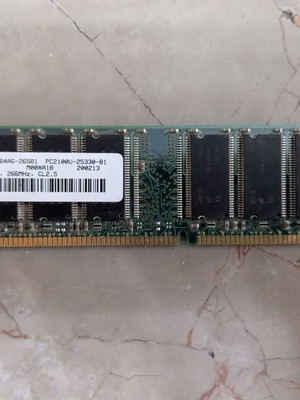Micron 256MB DDR PC2100 266MHz DIMM 184-pin used memory module