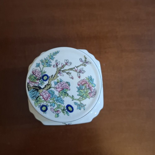 Vintage porcelain storage jar ginger jar tea caddy like new