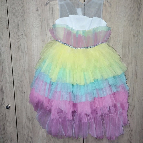 Girls' formal dress for 5-6 years like new, multicolored