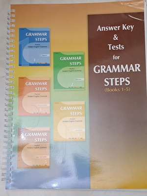 Answer Key & Tests booklet for Grammar Steps Books 1-5