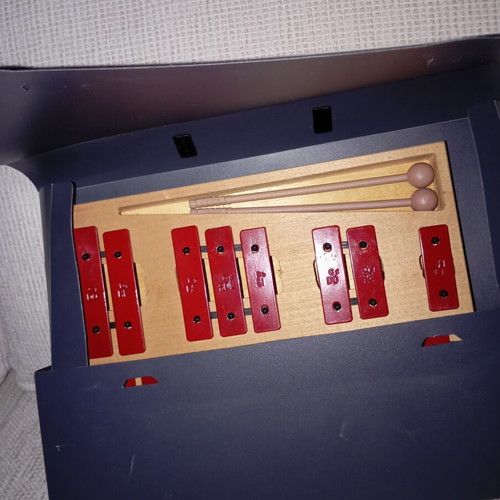 Melody double metallophone like new, wooden educational
