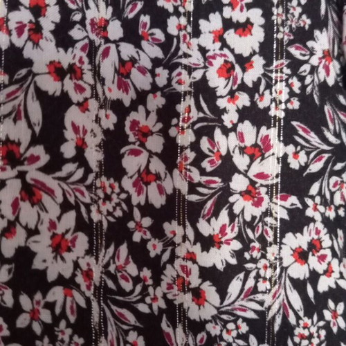 Toi&Moi women's blouse M, black with multicolour floral pattern