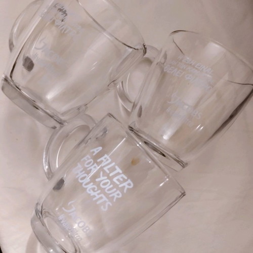Jacobs coffee mugs new, set of 3 pieces