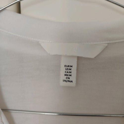 H&M Blouses with Collar Size M Like New, Black and White