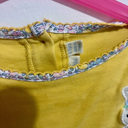 Jojo maman bebe long-sleeve blouse used, yellow, 3-4 years