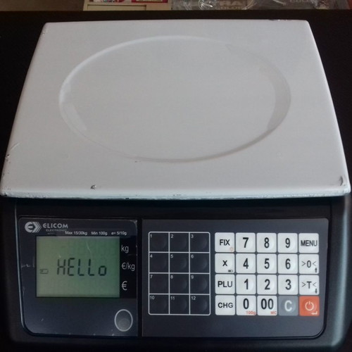 Elicom 30Kgr electronic scale with small tray new