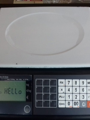 Ηλεκτρονική ζυγαριά Elicom 30Kgr με μικρό ανοξείδωτο τάσι νέα