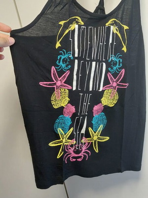 Tally Weijl women's summer tshirt black used XS S