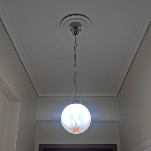 Mid-Century Murano Handmade Glass Pendant Light like new
