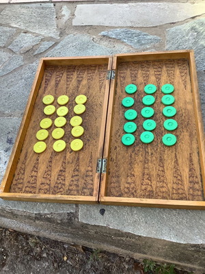 Backgammon wooden used