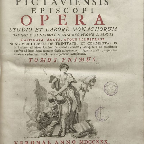 Sancti Hilarii Opera used, large folio parchment edition