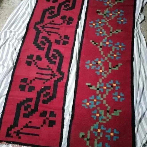 Handwoven loom rugs new, set of 9 pieces