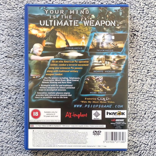 Psi Ops The Mindgate Conspiracy PlayStation 2 used