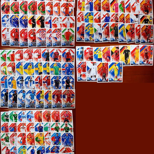 Panini & Topps cards, large collection Champions League, Nations League, Euro