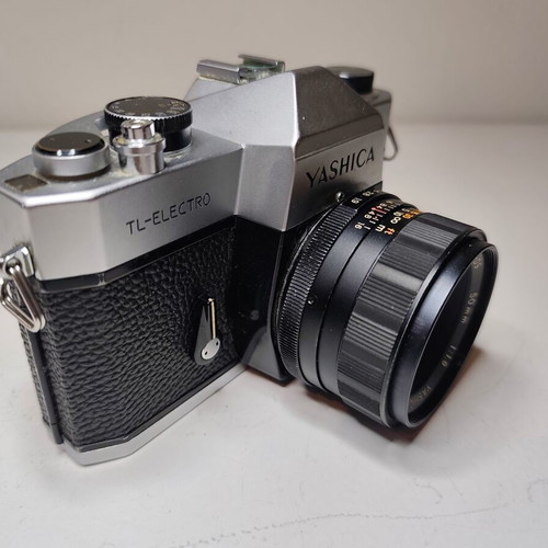 Vintage film camera Yashica TL Electro used with Yashinon-DS 50mm lens