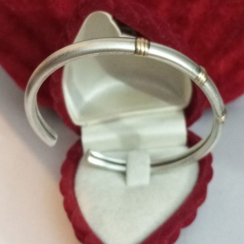 Silver gold bracelet 14k 925 used, wrist size 18-18.5cm