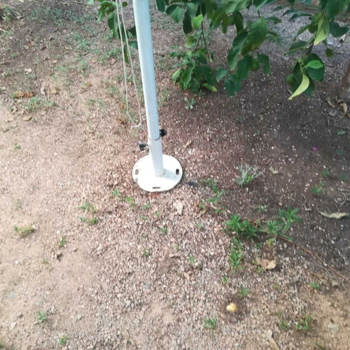 Umbrella used with aluminum pole and base, 2.9m diameter