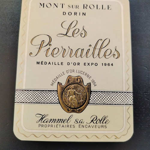 Les Pierrailles wine promotional label used