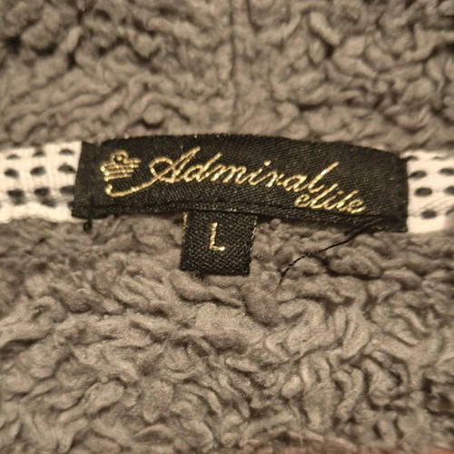 Admiral men's jacket size Large used, black with teddy interior