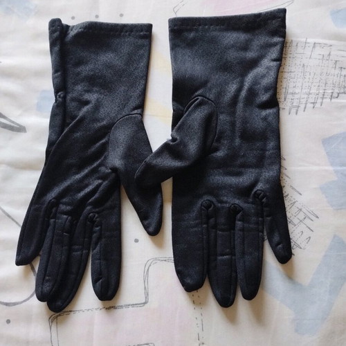 Gloves like new, black