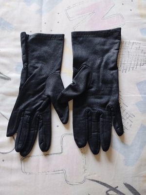 Gloves like new, black