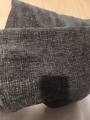Dark grey black sofa throws, like new