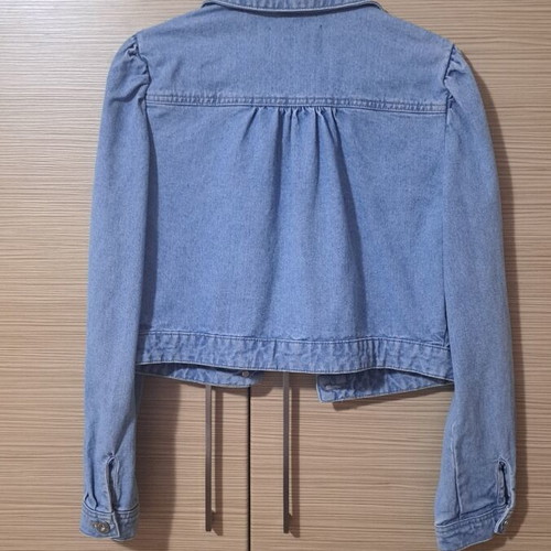 Pieces denim jacket, blue, size S
