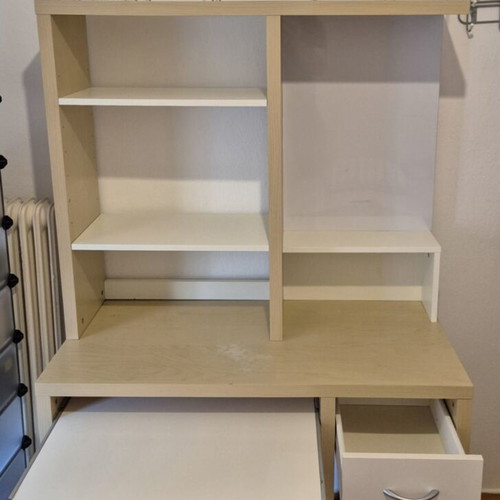 IKEA Micke Desk with Shelves and Magnetic Board used