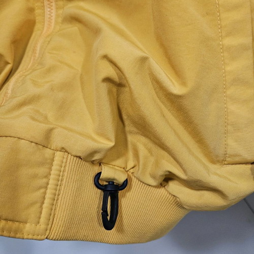 White Sierra yellow jacket with fleece lining, size L, like new