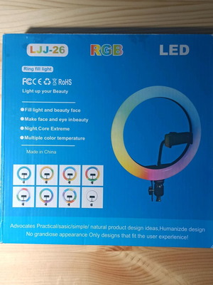 Led ring light με βάση κινητού μεταχειρισμένο με τηλεχειριστήριο και RGB φωτισμό