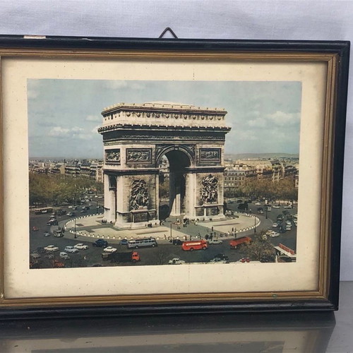 Framed photo of Arc de Triomphe used, 14x19 cm